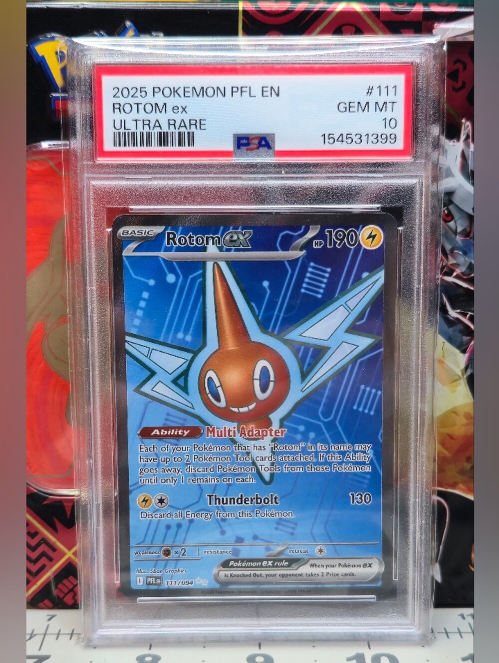 PSA 10 2025 Rotom ex Ultra Rare